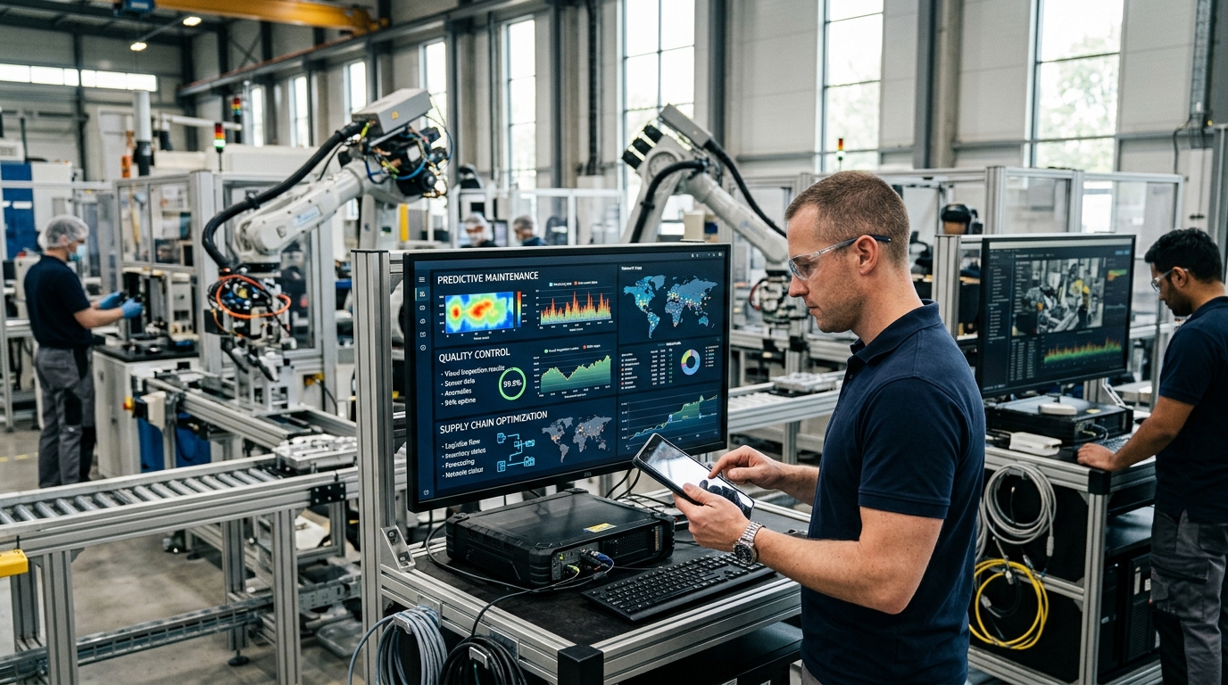 Intelligence artificielle et industrie manufacturière : vers l'usine intelligente